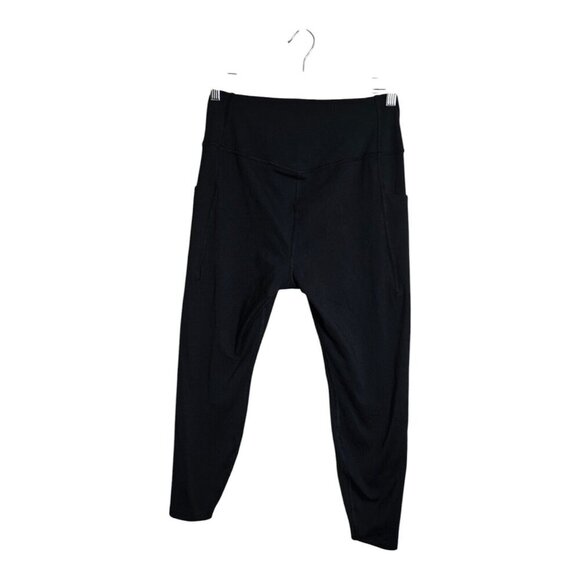 The North Face Pants Women XL Black Midline HR Athleisure Pocket 7/8  Gorpcore - Picture 2 of 10